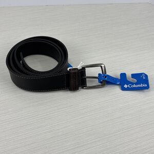 Columbia Mens Belt Black Genuine Leather Sz XL (42/44) NWT